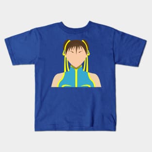 Alpha Chun-Li Vector Kids T-Shirt